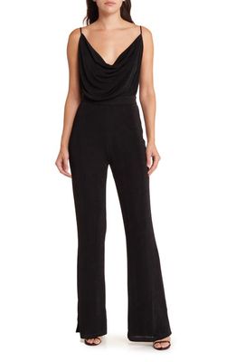 MISHA COLLECTION Moyra Cowl Neck Jumpsuit in Black