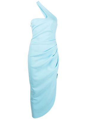 MISHA Delancey asymmetric midi dress - Blue