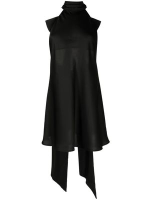 MISHA Rue bow-detail minidress - Black