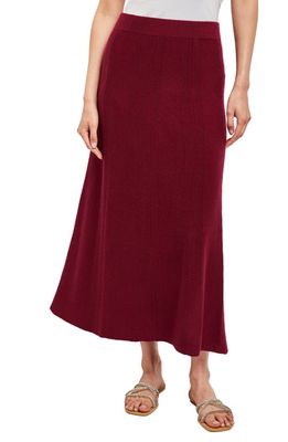 Misook A-Line Cashmere Skirt in African Violet