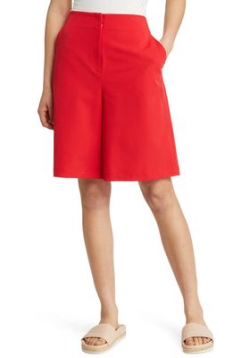 Misook Bermuda Shorts in Sunset Red