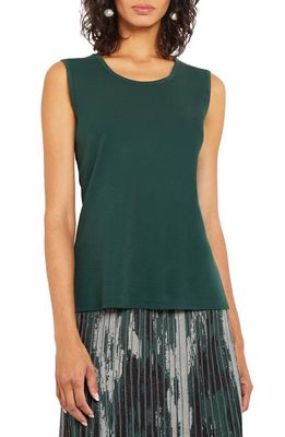 Misook Classic Knit Tank Top in Hunter Green