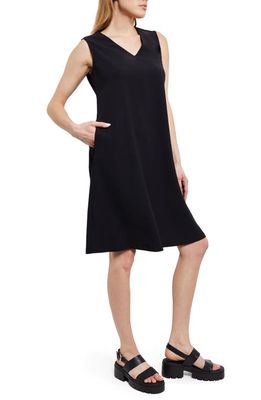 Misook Sleeveless Swing Dress in Black