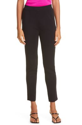 Misook Slim Leg Knit Pants in Black