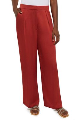 Misook Wide Leg Pants in Russet