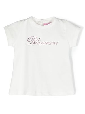 Miss Blumarine logo-embellished T-shirt - White