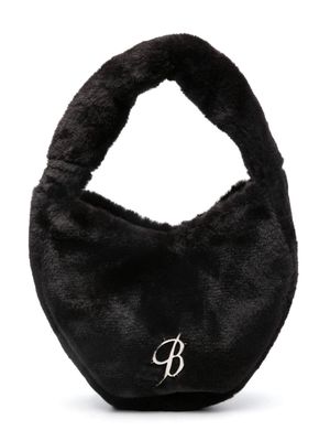 Miss Blumarine logo-plaque shoulder bag - Black