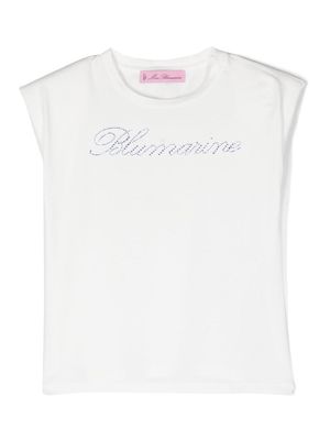 Miss Blumarine logo print t-shirt - White