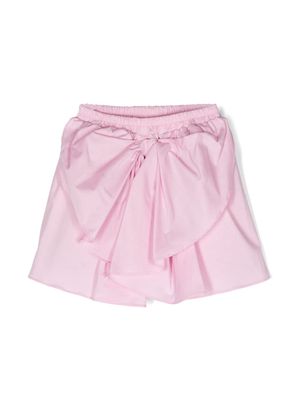 Miss Grant Kids bow-detail flared skirt - Pink