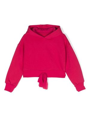 Miss Grant Kids drawstring jersey hoodie - Pink