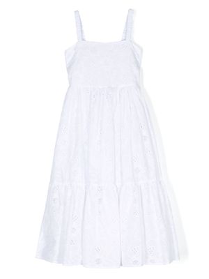Miss Grant Kids flared maxi dress - White