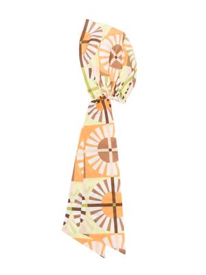 Miss Grant Kids geometric-print scarf - Orange