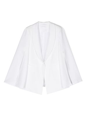 Miss Grant Kids shawl lapels long-sleeve blazer - White