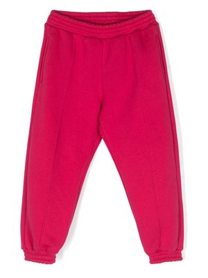 Miss Grant Kids vertical-seamed jersey track pants - Pink