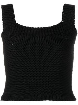 Missing You Already sleeveless knitted vest - Black