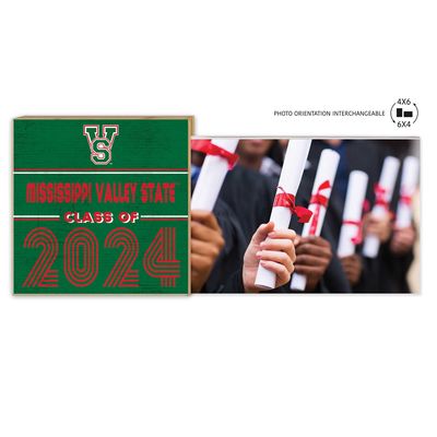 Mississippi Valley State Delta Devils 5" x 10.5" 2024 Grad Floating Photo Frame