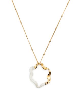 Missoma abstract-pendant chain-link necklace - Gold