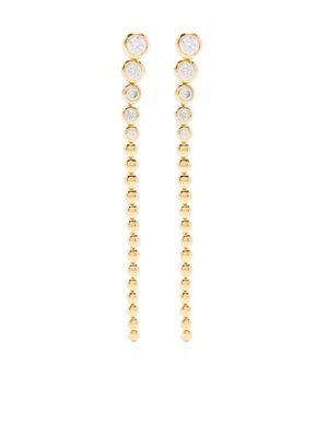 Missoma crystal-embellished beaded drop earrings - Gold