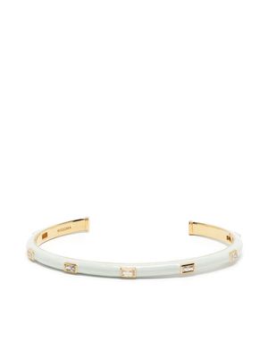 Missoma Enamel & Stone cuff bracelet - White