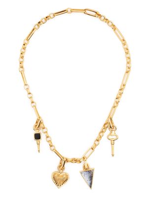 Missoma gold charm chained necklace