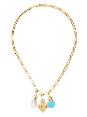 Missoma gold-plated charms necklace