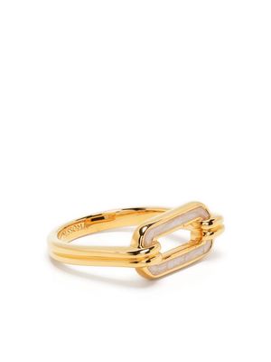 Missoma Haze Ovate stacking ring - Gold