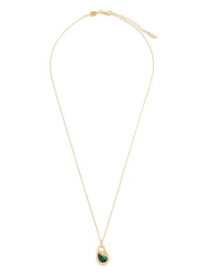Missoma inset-gemstone pendant necklace - Gold