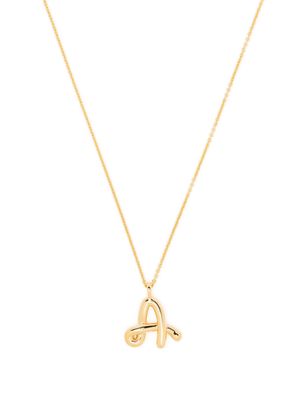 Missoma molten A initial pendant necklace - Gold