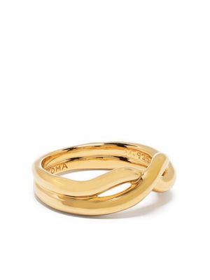Missoma Molten knot stacking ring - Gold