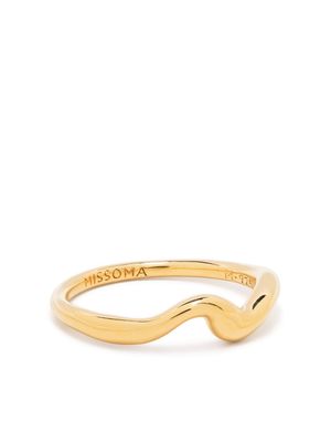 Missoma Molten wave polished ring - Gold