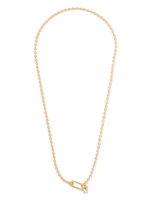 Missoma paper clip beaded necklace - Gold