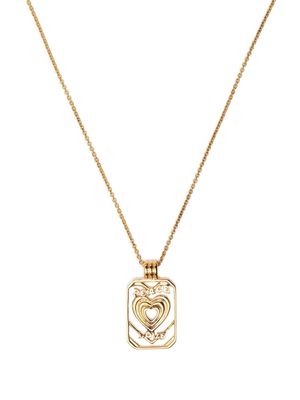 Missoma Peace and Love tag necklace - Gold