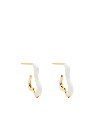 Missoma small Squiggle two-tone earrings - Gold