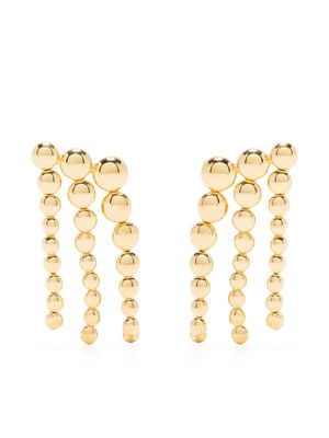 Missoma Waterfall beaded drop earrings - Gold