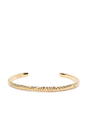 Missoma Wavy Ridge open-cuff bracelet - Gold