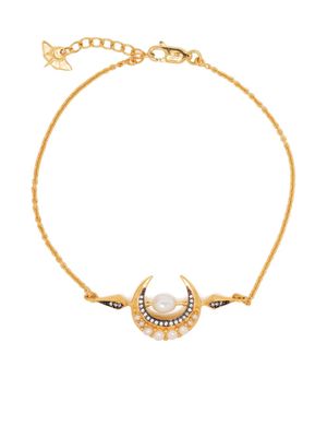 Missoma x Harris Reed Crescent Moon pendant bracelet - Gold
