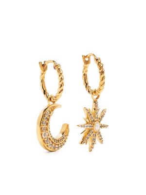 Missoma x Harris Reed Moonlight pearl hoop earrings - Gold