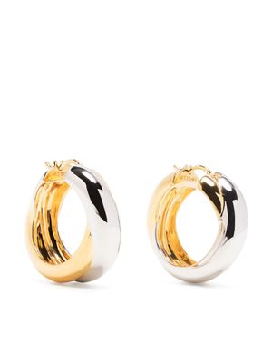 Missoma x Lucy Williams two-tone entwine hoops - Gold