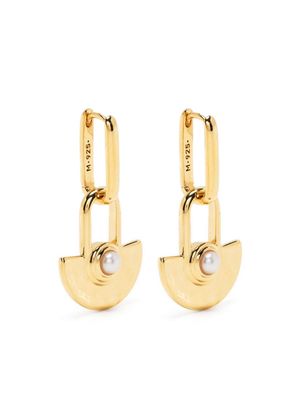 Missoma Zenya gemstone drop earrings - Gold