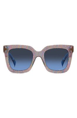 Missoni 52mm Square Sunglasses in Pink Pattern Multi/Blue