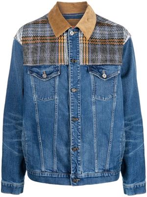 Missoni check-pattern denim jacket - Blue