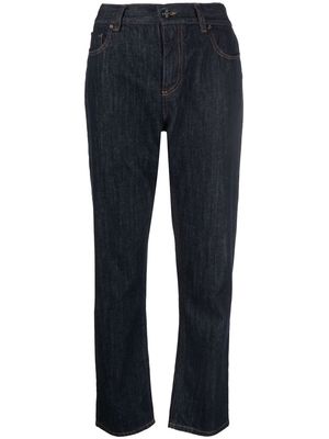 Missoni chevron-detail tapered jeans - Blue