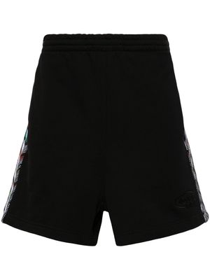 Missoni chevron-knit cotton track shorts - Black