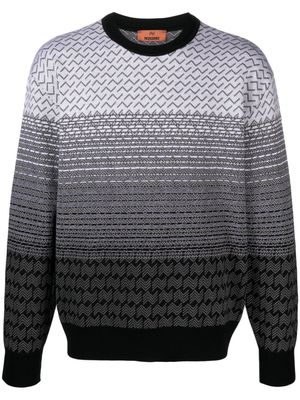 Missoni chevron-knit jacquard jumper - Grey