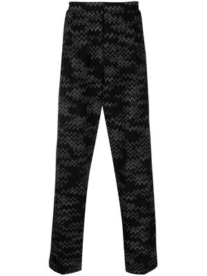 Missoni chevron-print elasticated-waist track pants - Black