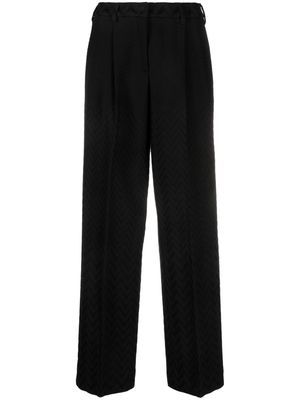Missoni chevron straight-leg trousers - Black