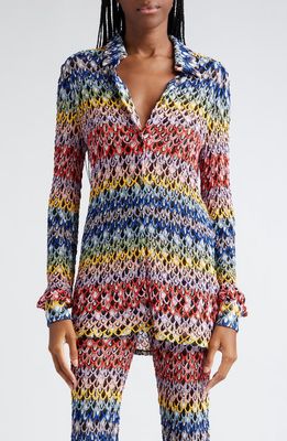 Missoni Colorful Loop Knit Shirt in Krg0072 Multicolor