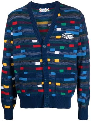 Missoni colour-block cotton cardigan - Blue