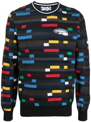 Missoni colour-block cotton jumper - Black