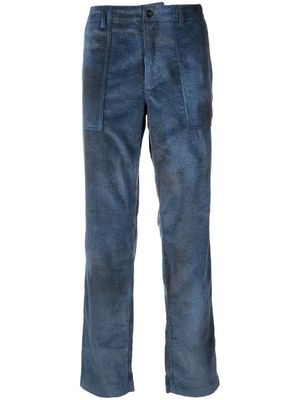 Missoni corduroy straight-leg trousers - Blue